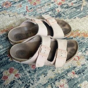 Birkenstock Pale Pink Arizona Vegan Canvas Size 39